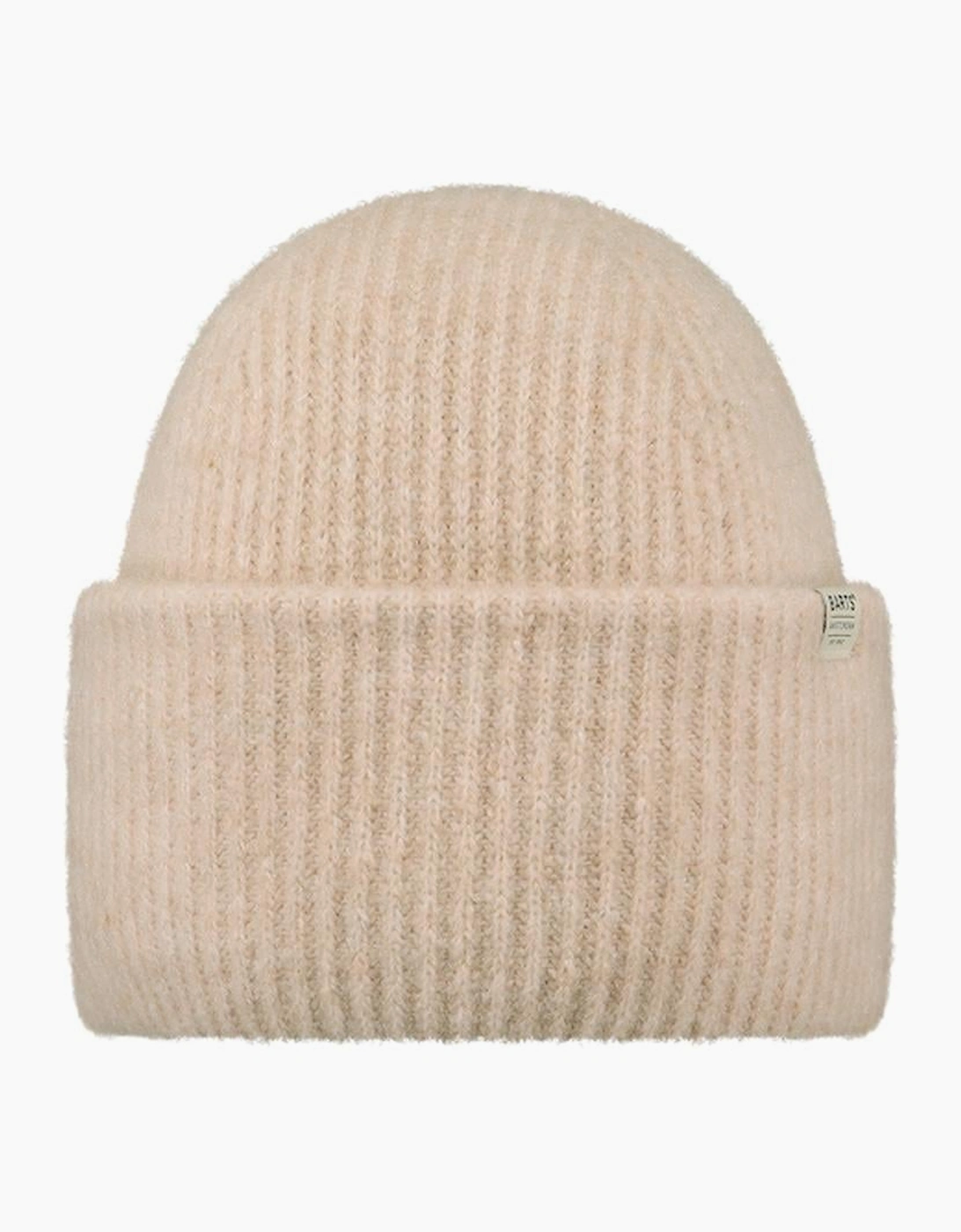 Barts Women's Cream Kylar High Turn Up Knitted Beanie - Size: One Size