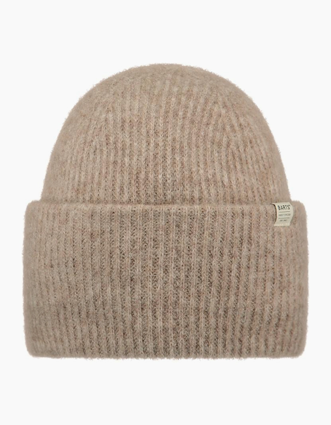 Barts Women's Brown Kylar High Turn Up Knitted Beanie - Size: One Size