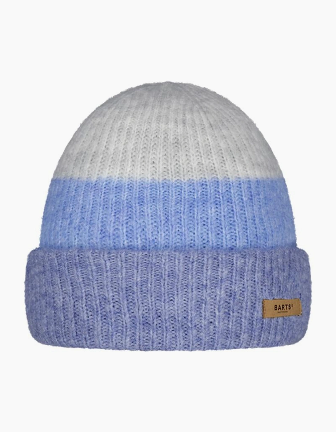 Barts Women's Blue Suzam Soft Knitted Turn Up Beanie - Size: One Size