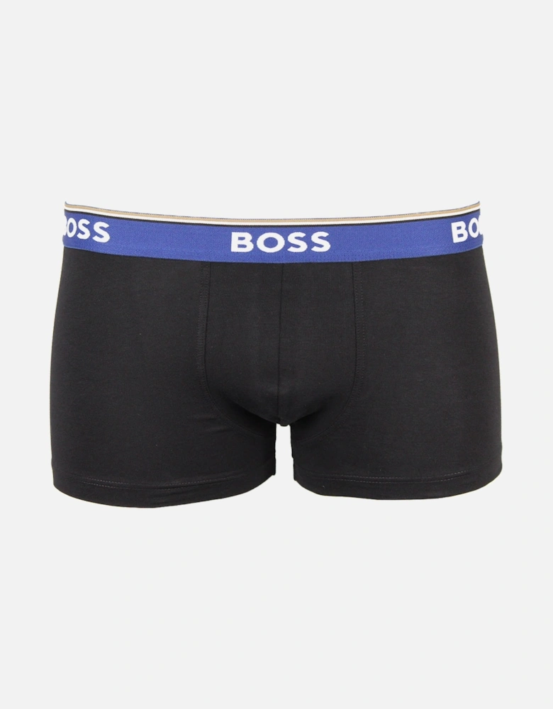 3-Pack Power Boxer Trunks, Black