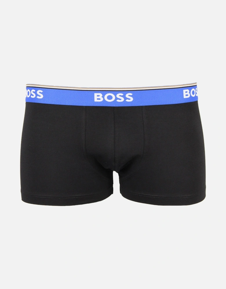 3-Pack Power Boxer Trunks, Black