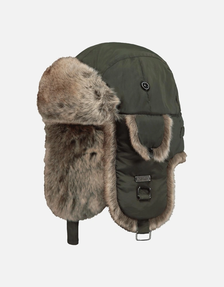 Womens Kamikaze Faux Fur Lined Strap Hat