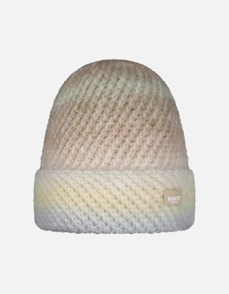 Womens Fanatail Cuffed Space-Dyed Knitted Beanie