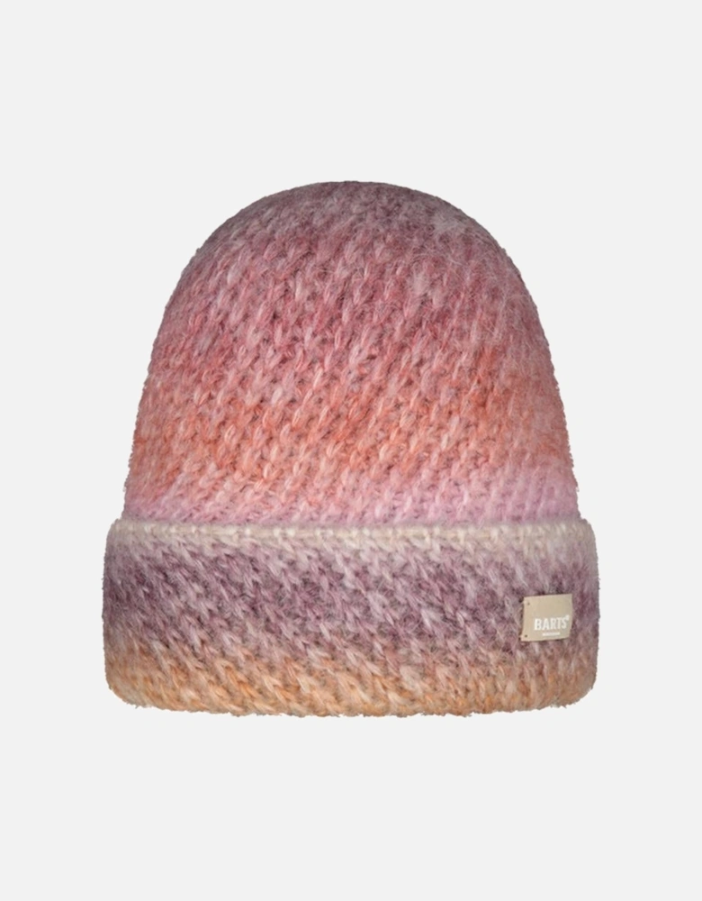 Womens Fanatail Cuffed Space-Dyed Knitted Beanie