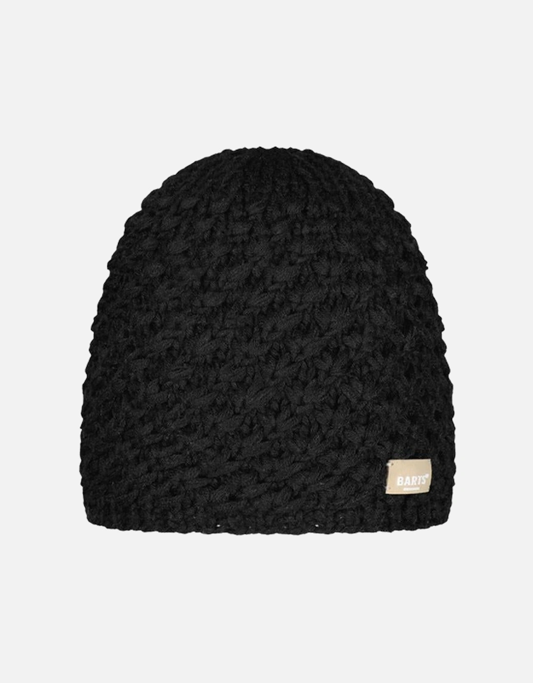 Barts Ilmari Chunky Wool Knitted Beanie for Women in Black, One Size