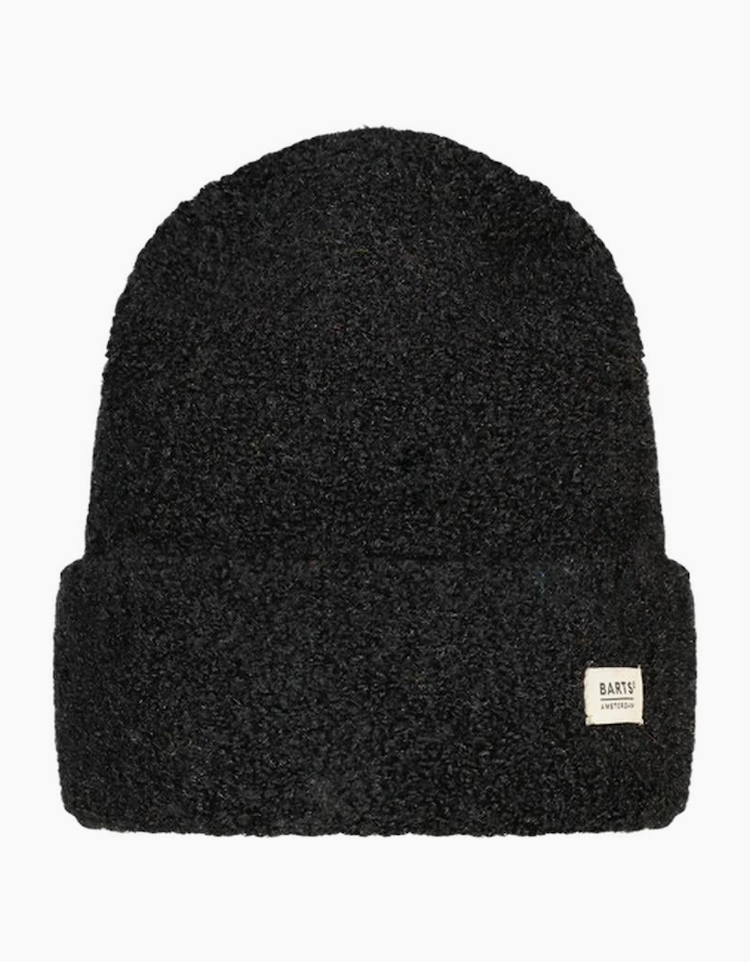 Women's Barts Womens Altei High Turn Up Knittted Beanie - Black - Size: ONE size