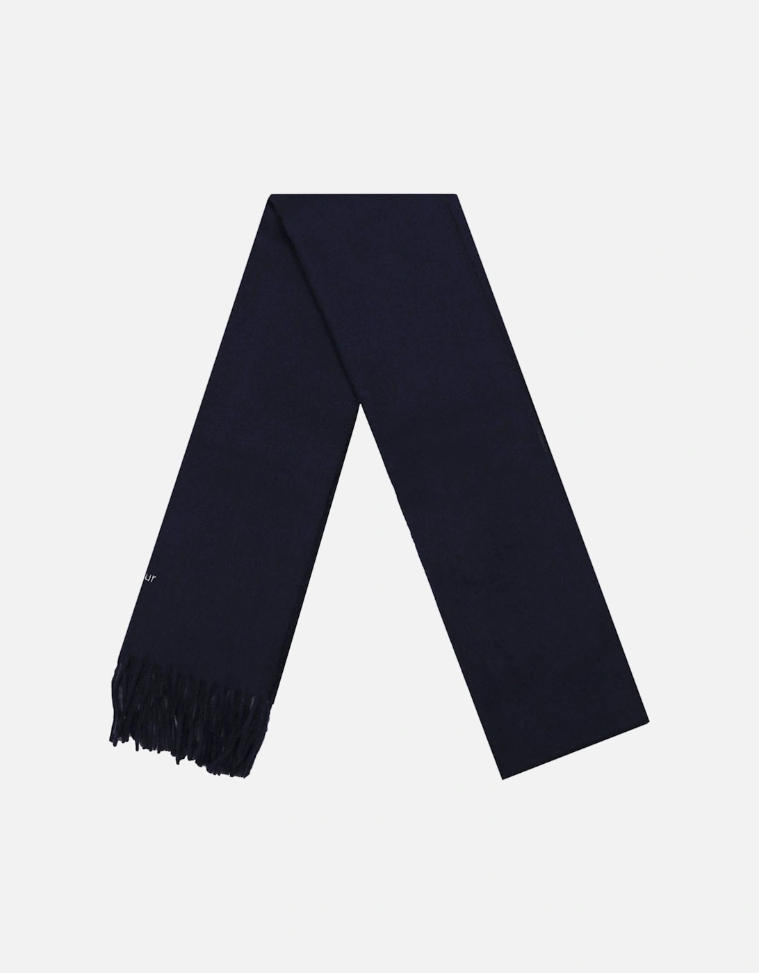 Plain Navy Lambswool Scarf