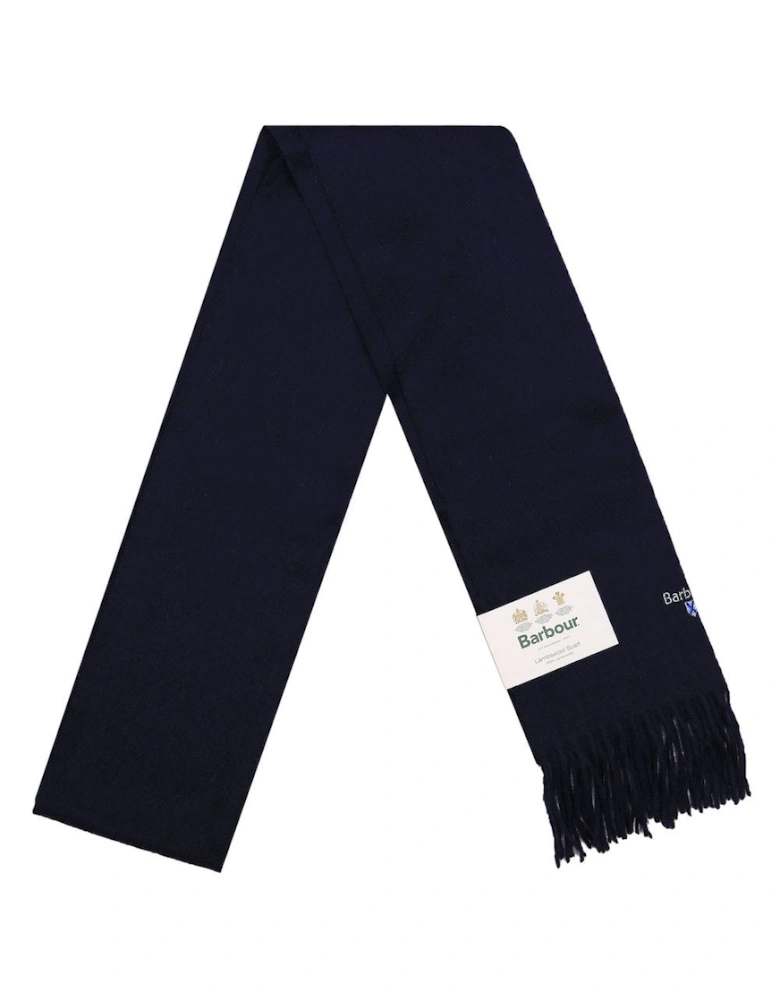 Plain Navy Lambswool Scarf