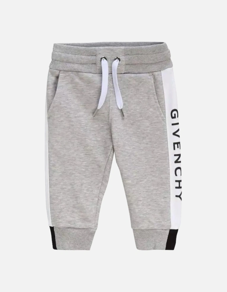 Baby Boys Down Leg Joggers Grey