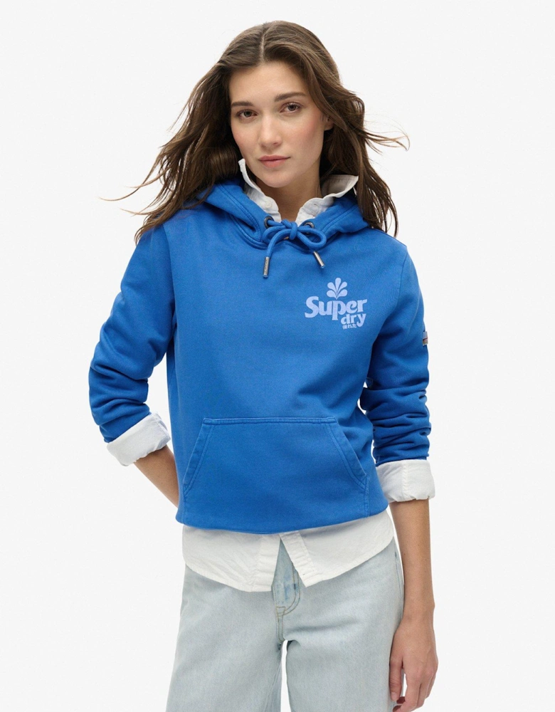 Cooper Tonal Logo Hoody - Blue