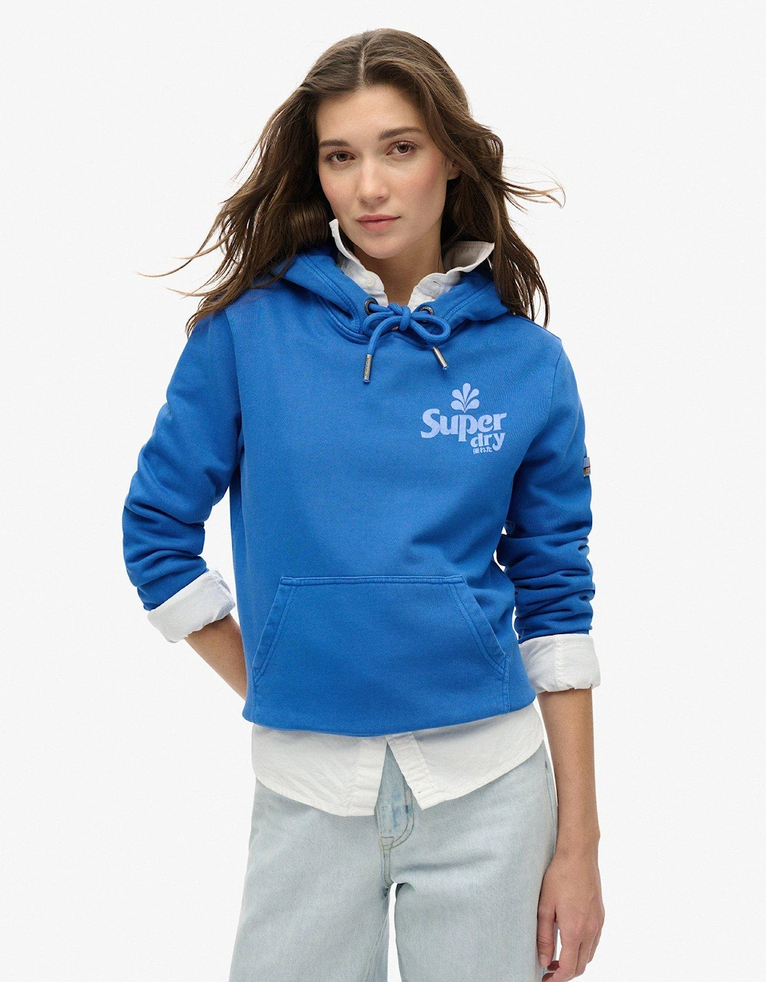 Cooper Tonal Logo Hoody - Blue, 2 of 1