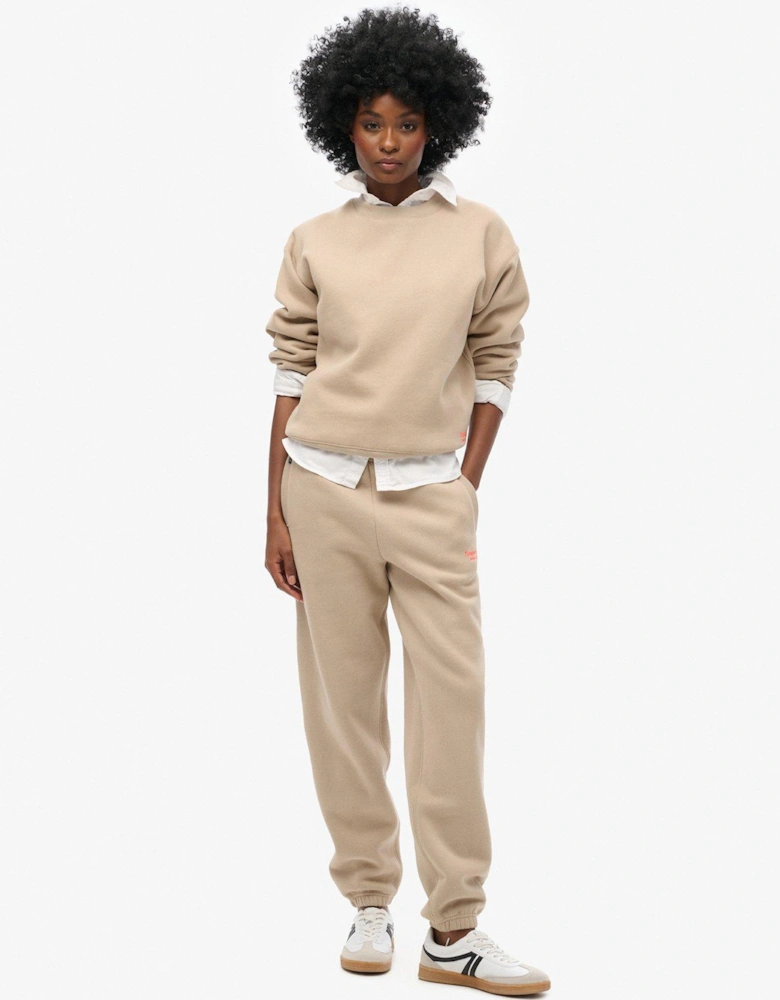 Essential Logo Cuffed Jogger - Beige