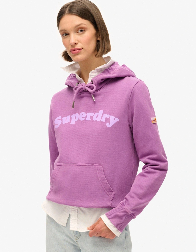 Cooper Tonal Logo Hoody - Purple