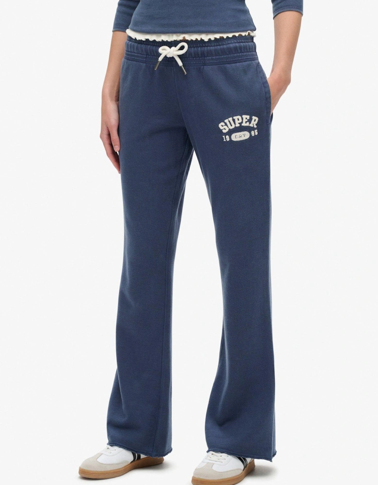 Athletic Low Rise Flared Jogger - Navy