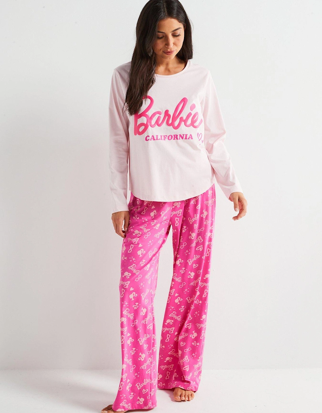 Logo Long Sleeve Pyjamas - Pink, 7 of 6