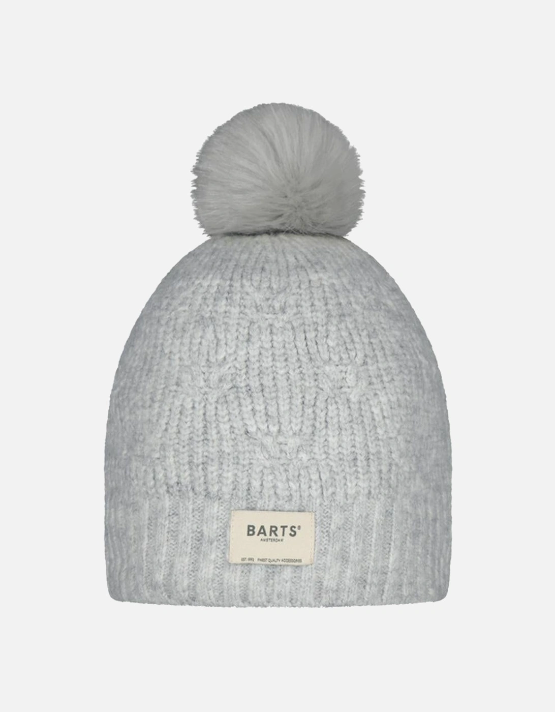 Women's Barts Womens Macawa Knitted Bobble Hat - Grey - Size: ONE size