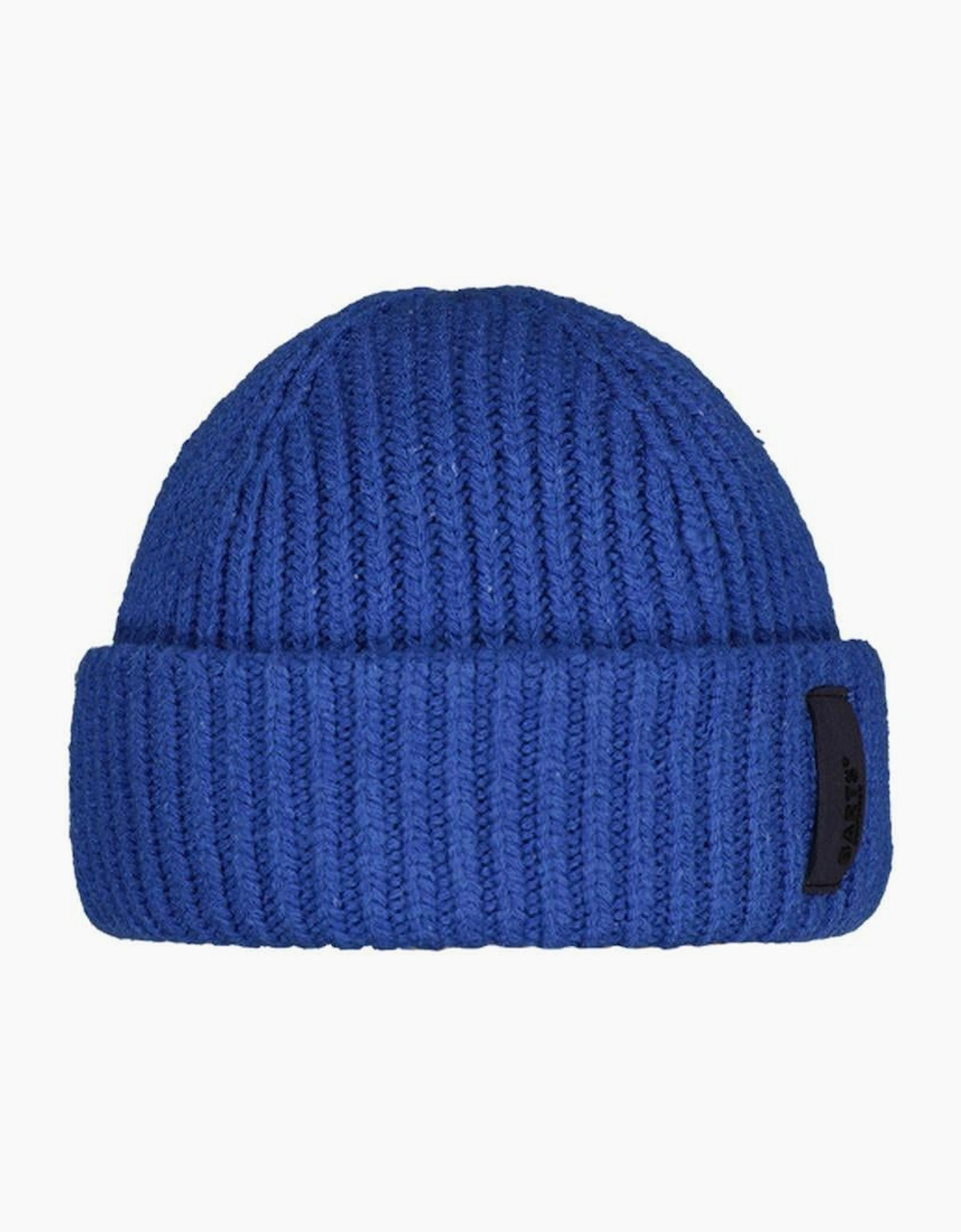 Barts Men's Blue Alexon Short Fisherman Fit Knit Beanie - Size: One Size