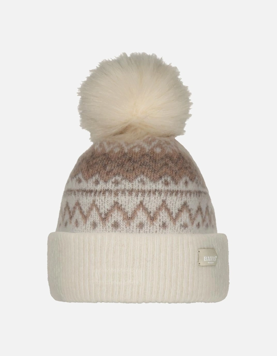 Women's Barts Womens Woodstar Alpaca Wool Bobble Hat - Cream - Size: ONE size