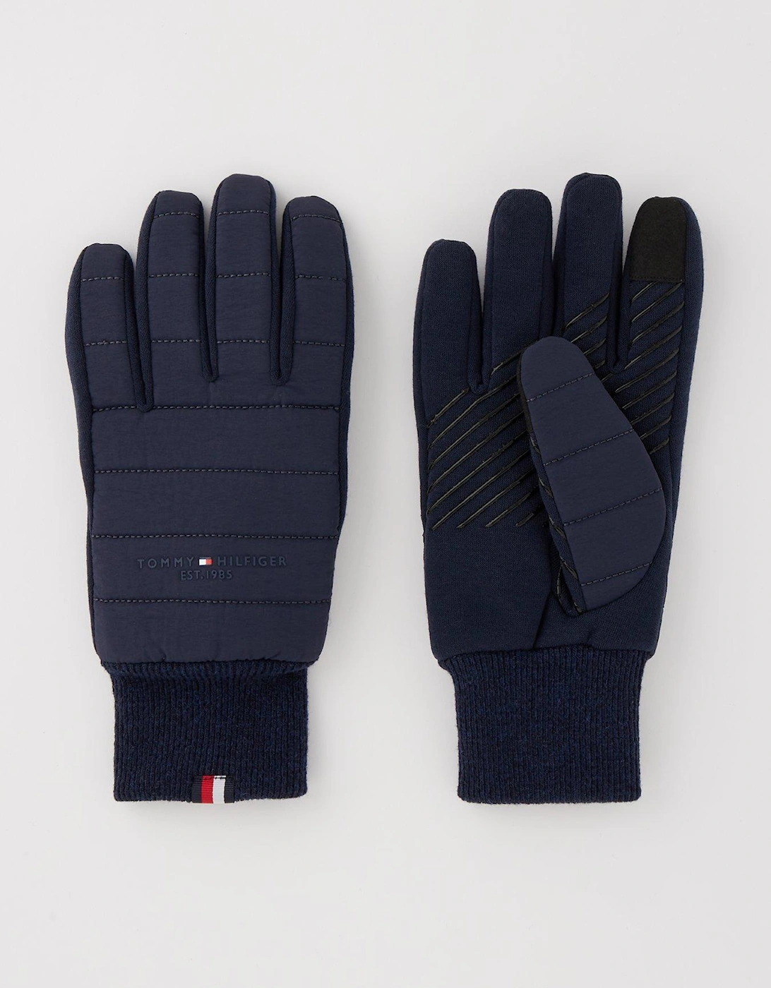 Nylon Logo Knitted Gloves - Navy, 5 of 4