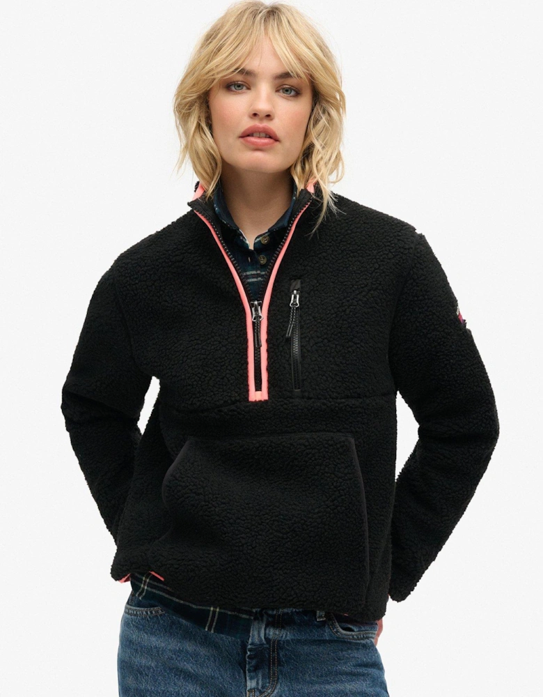 Outdoor Half Zip Fleece - Black