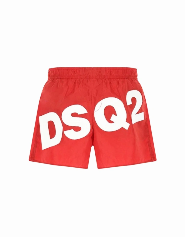 Boys Logo Swim Shorts Red