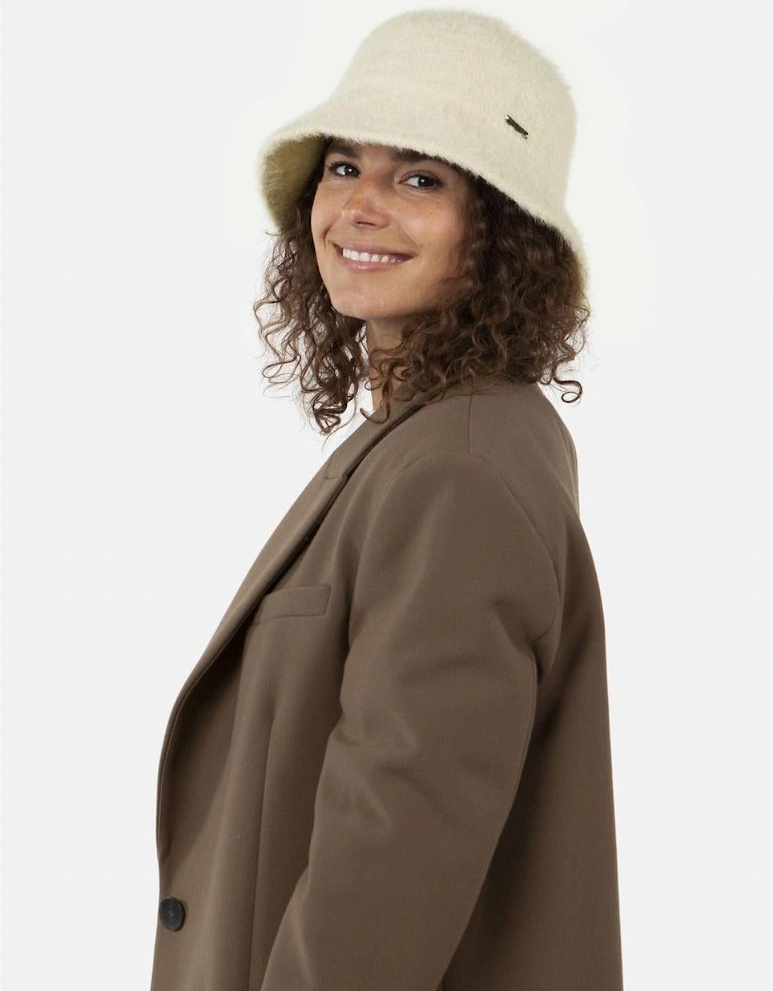 Barts Women's Barts Womens Lavatera Faux Fur All round Visor Winter Bucket Hat - Cream