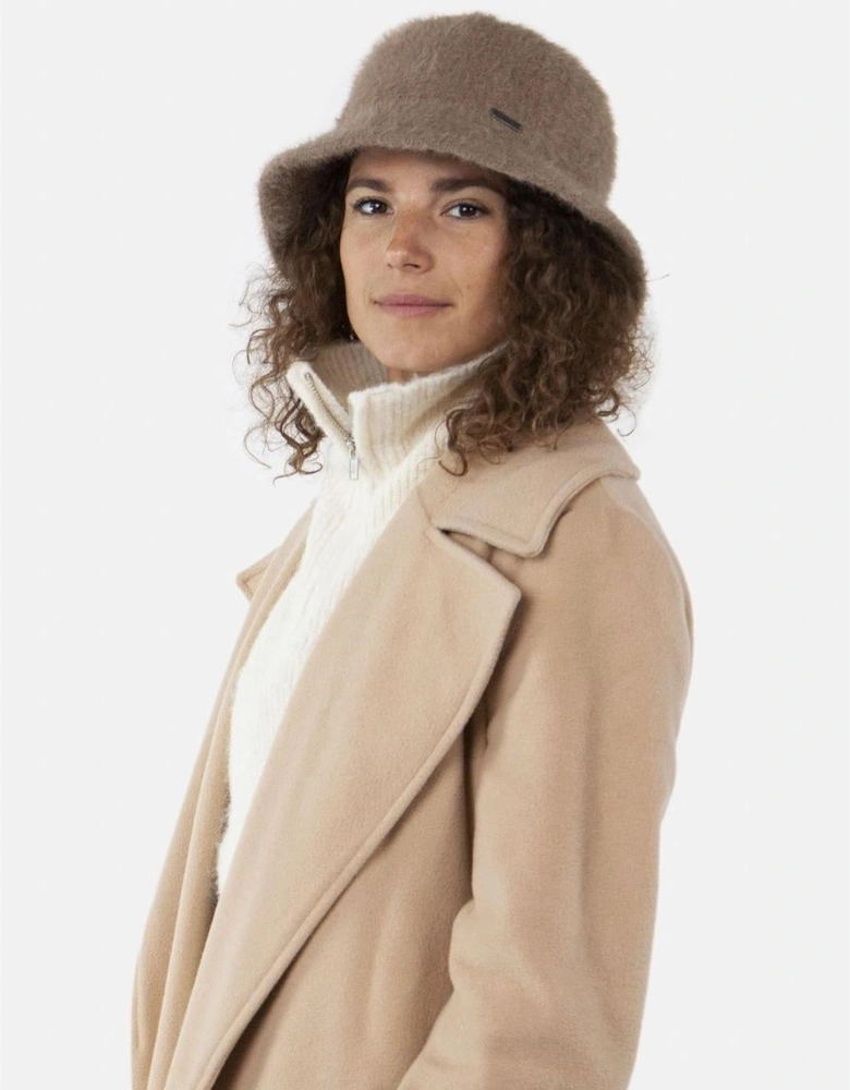 Womens Lavatera Faux Fur All round Visor Winter Bucket Hat