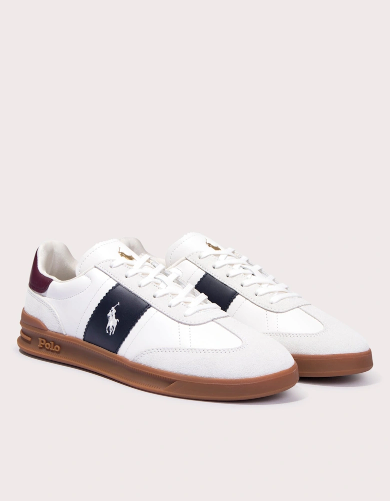 Heritage Aera Leather Suede Low Top Sneakers