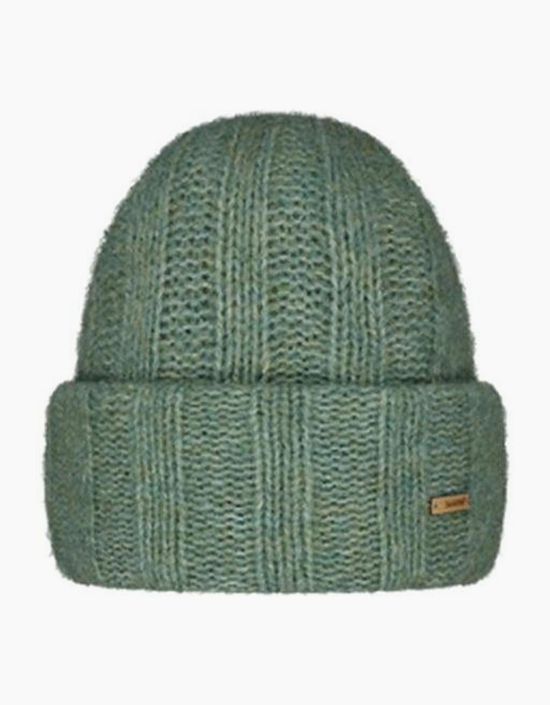 Women's Barts Womens River Rush Knit Knitted Wool Beanie Hat - Green - Size: ONE size