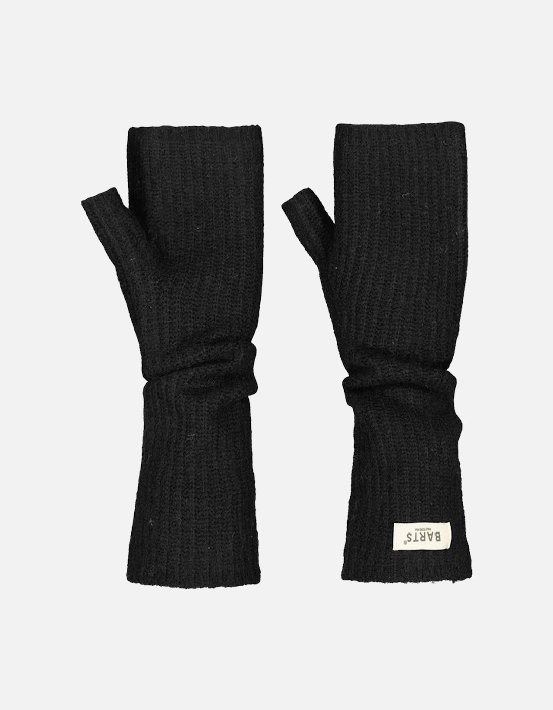 Women's Barts Womens Darty Knitted Fingerless Handwarmer Gloves - Black - Size: ONE size