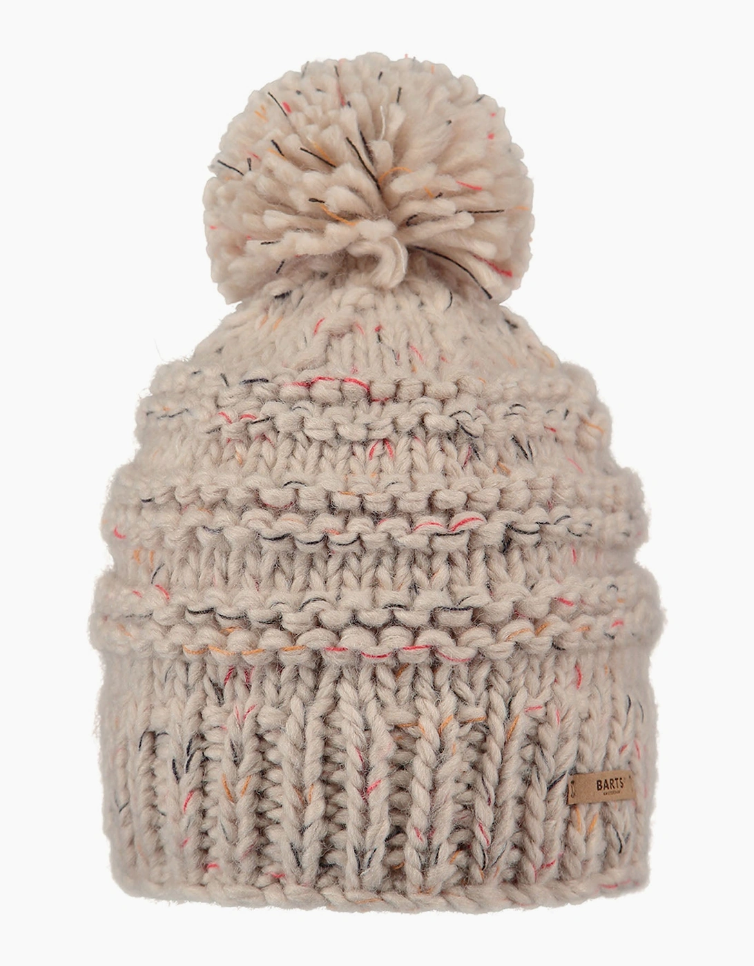 Barts Women's Barts Womens Jasmin Classic Hand Knit Knitted Bobble Hat - Cream