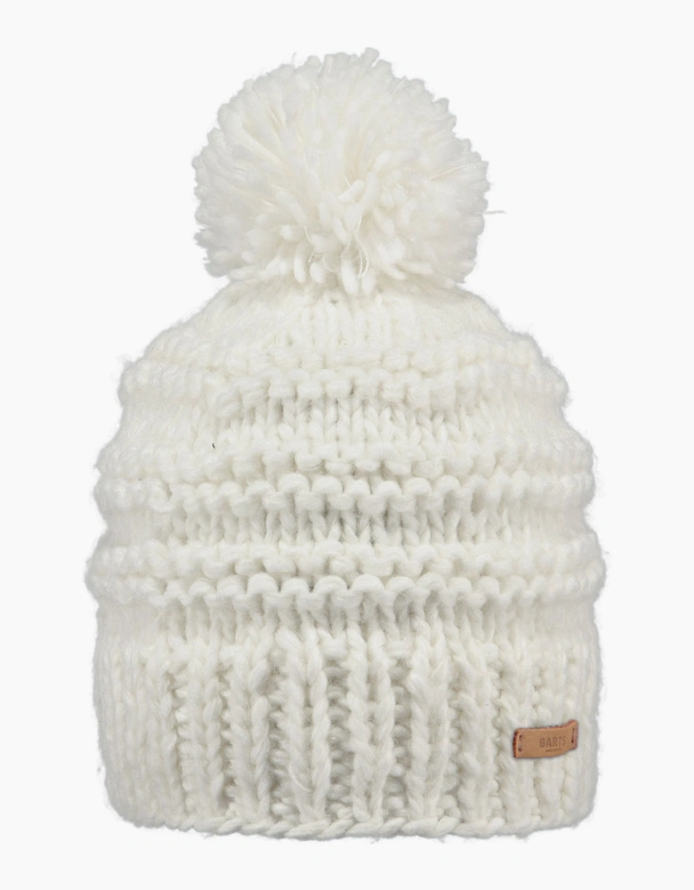 Barts Womens Jasmin Classic Hand Knit Knitted Bobble Hat
