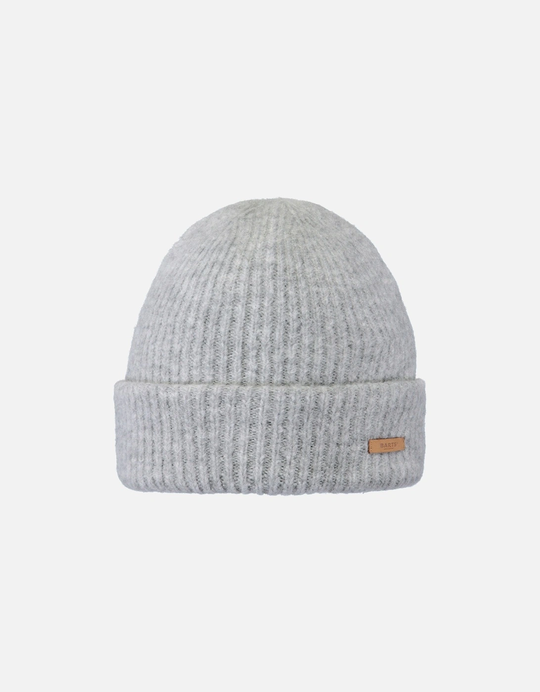 Women's Barts Womens Witzia Stretchy Ribbed Knit Knitted Beanie Hat - Grey - Size: ONE size