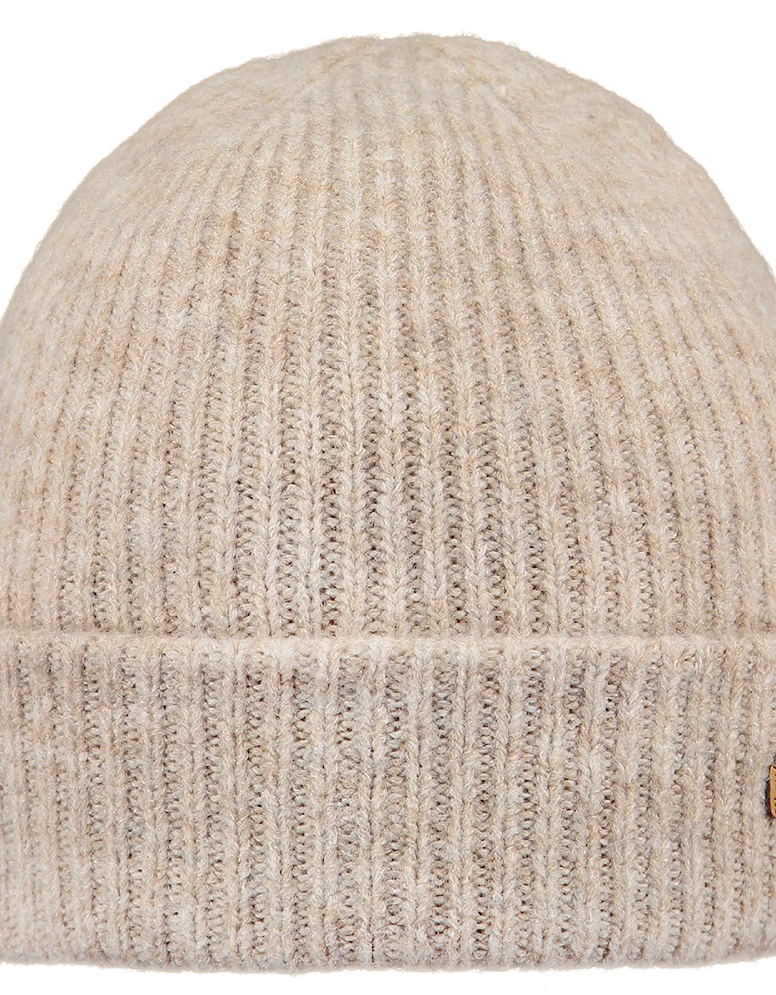 Women's Barts Womens Witzia Stretchy Ribbed Knit Knitted Beanie Hat - Tan - Size: ONE size