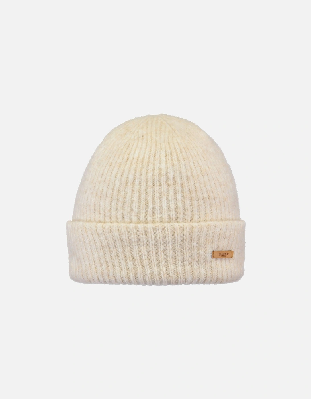 Barts Women's Barts Womens Witzia Stretchy Ribbed Knit Knitted Beanie Hat - Cream