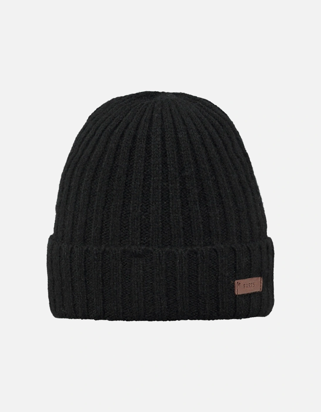Men's Barts Mens Haakon Soft Wool Fine Knit Beanie Hat - Black - Size: ONE size