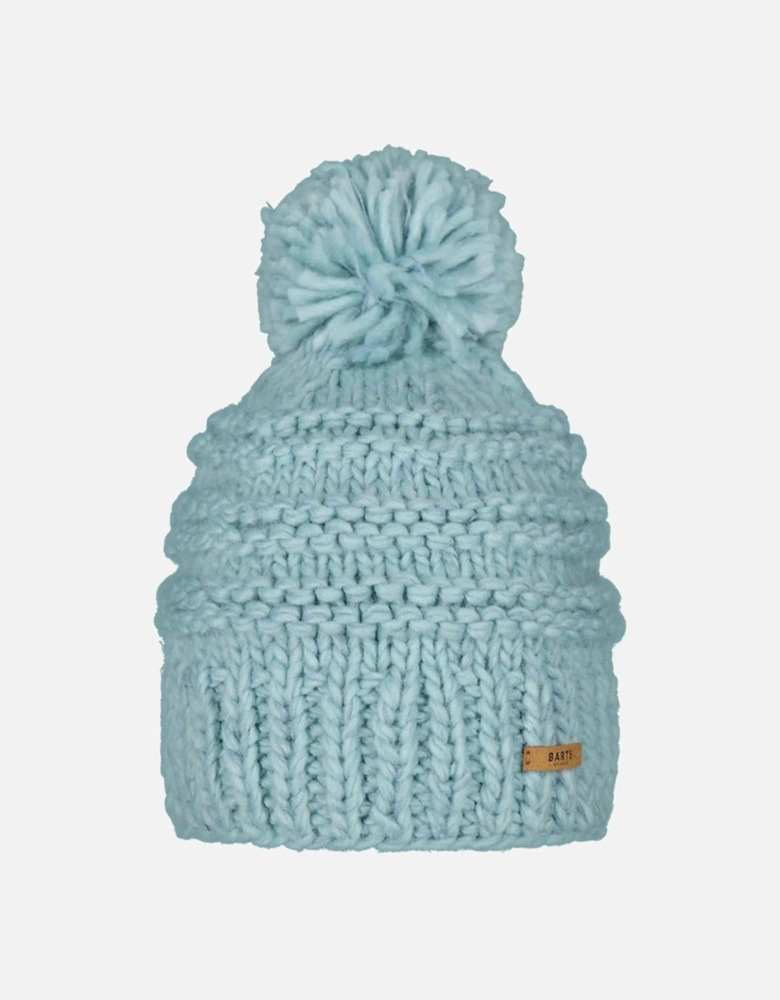 Womens Jasmin Classic Hand Knit Knitted Bobble Hat