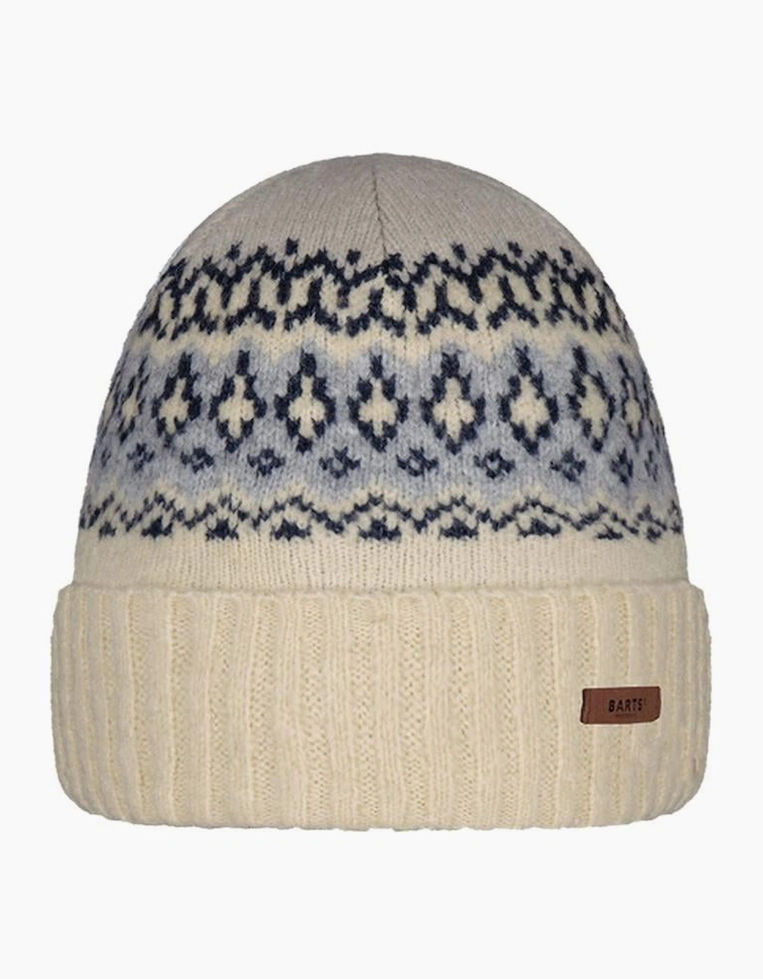 Barts Men's Cream Gregoris Cuffed Knitted Fleeceband Beanie - Size: One Size