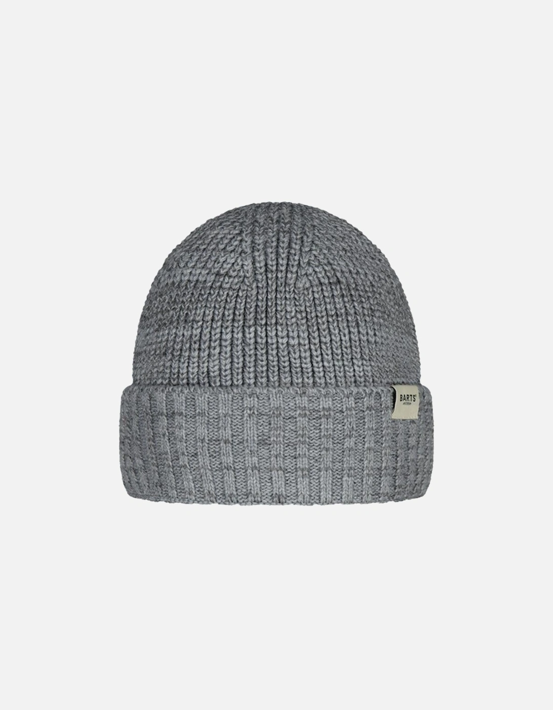 Men's Barts Mens Aldren Cuffed Knitted Fleece Lined Beanie - Grey - Size: ONE size