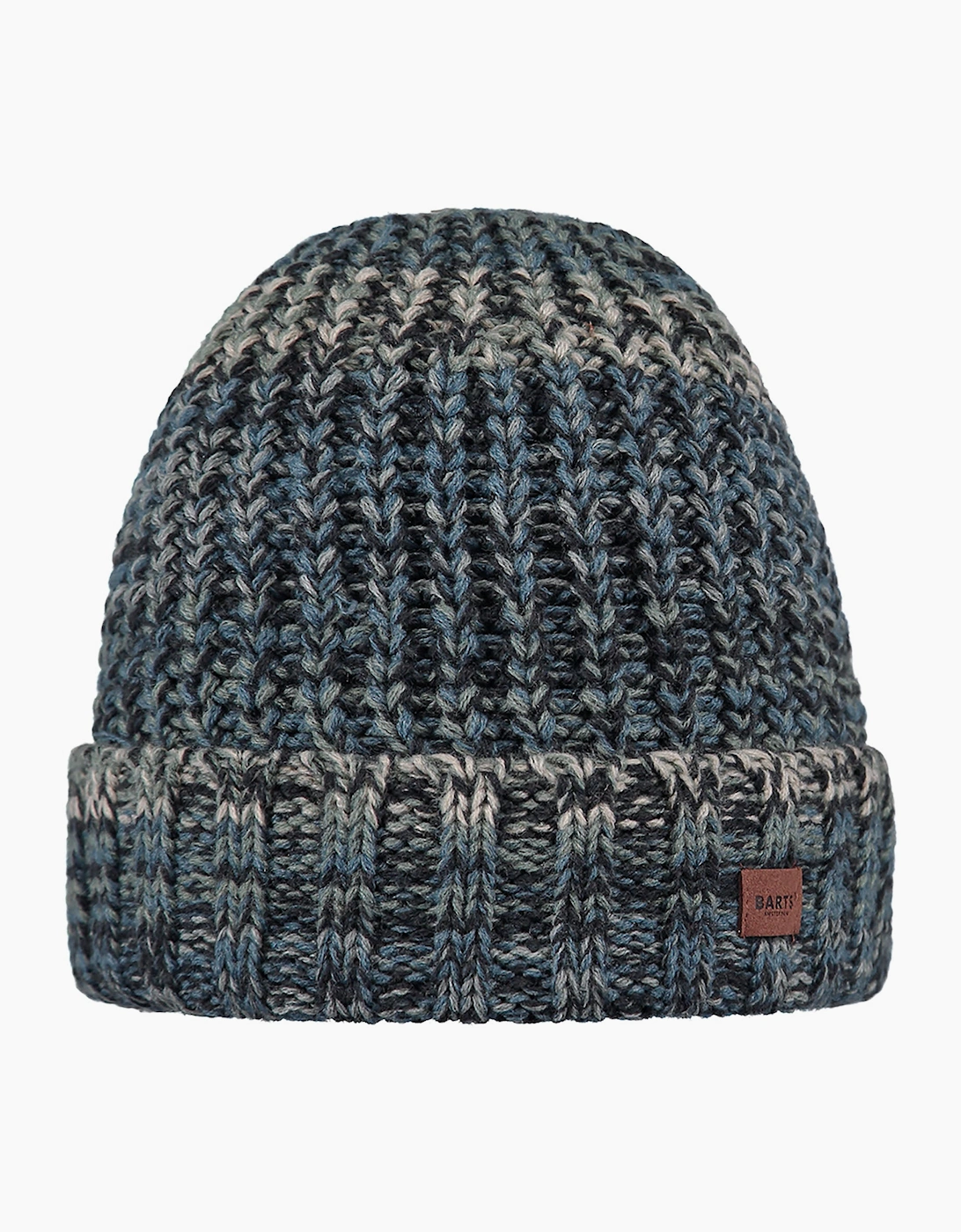 Men's Barts Mens Akotan Chunky Knit Cuffed Beanie Hat - Navy - Size, One Size