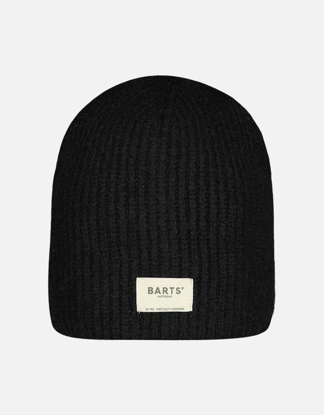 Women's Barts Womens Darty Cuffed-Less Knitted Beanie - Black - Size: ONE size