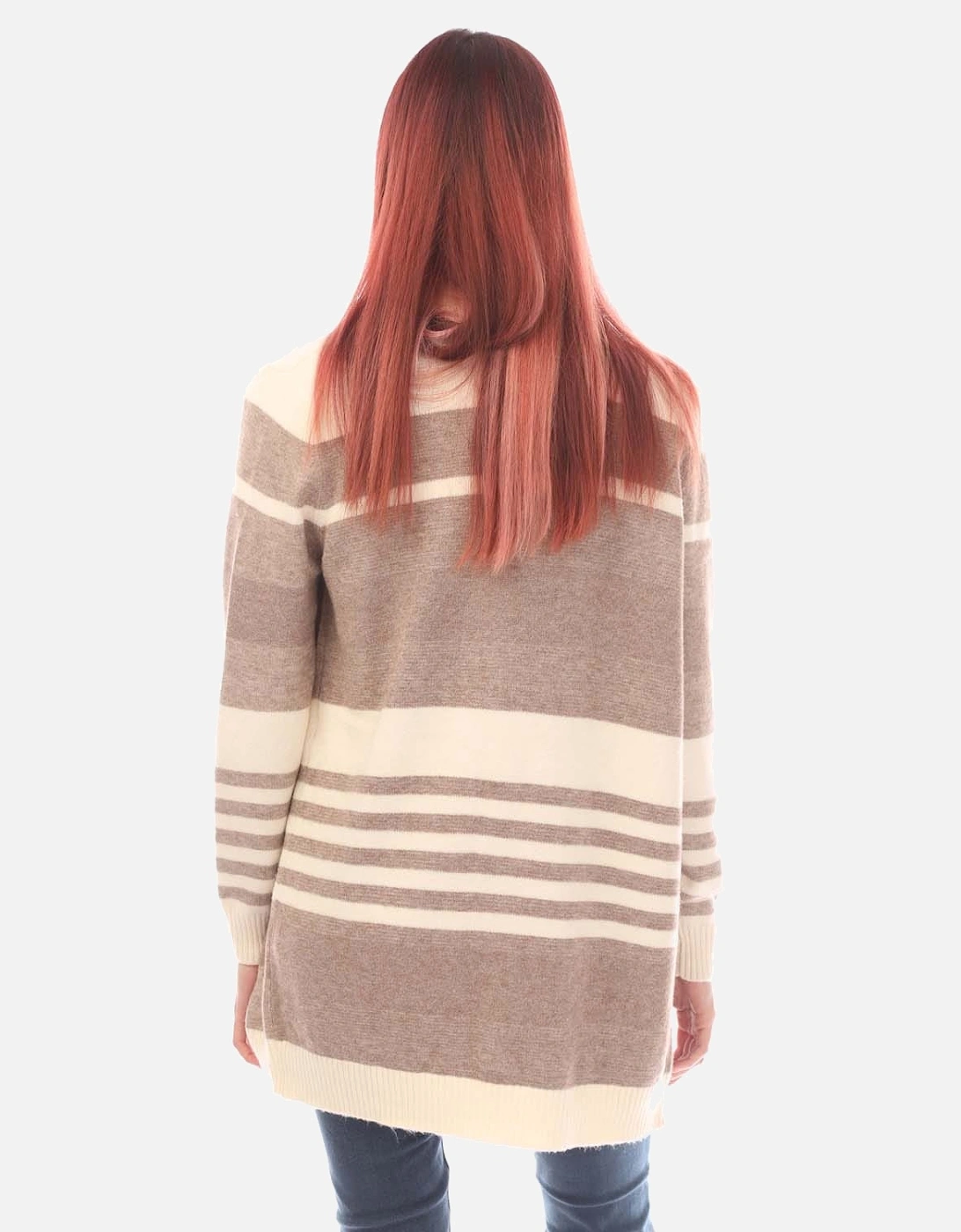 Lesly Striped Open Cardigan