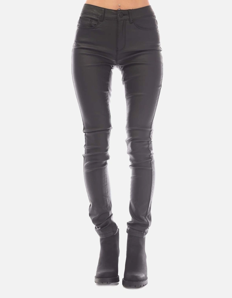 Anne K Faux Leather Trousers