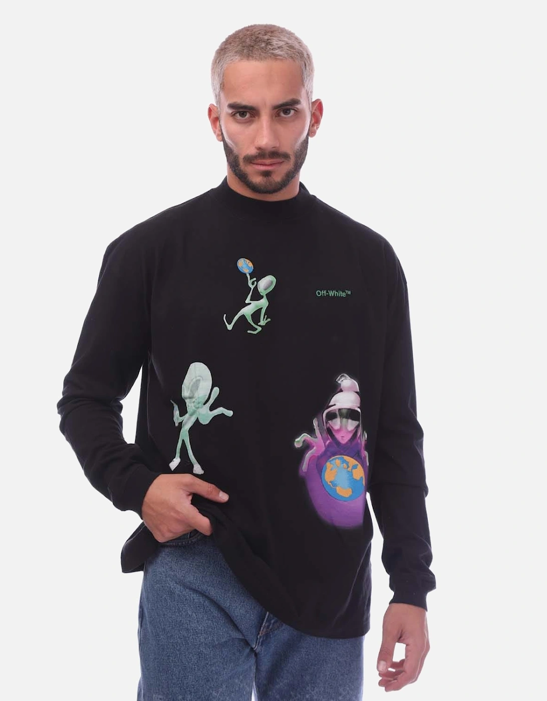 Alien Skills Over Mockneck Long Sleeve T-Shirt, 5 of 4