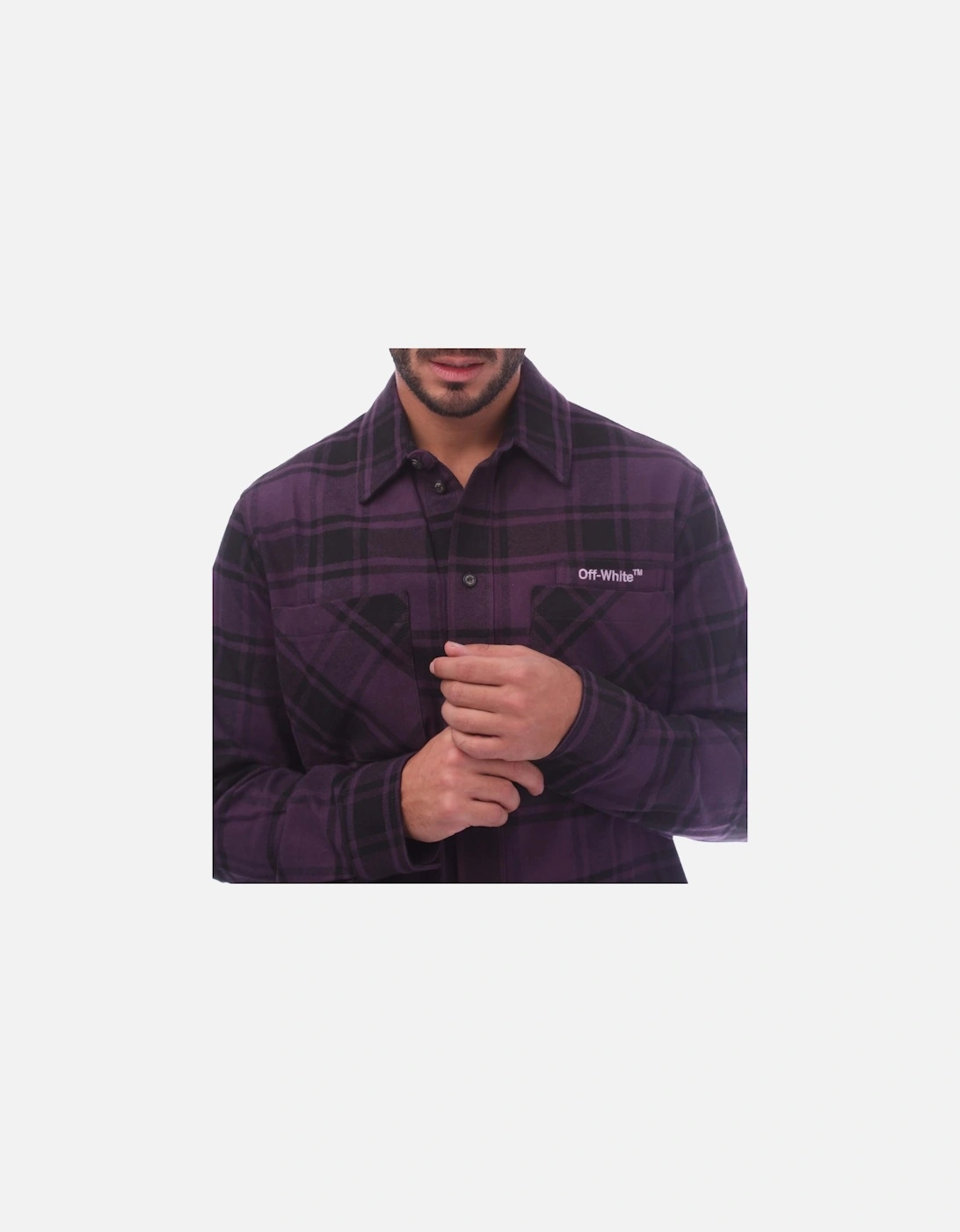 Outline Arrow Flannel Shirt