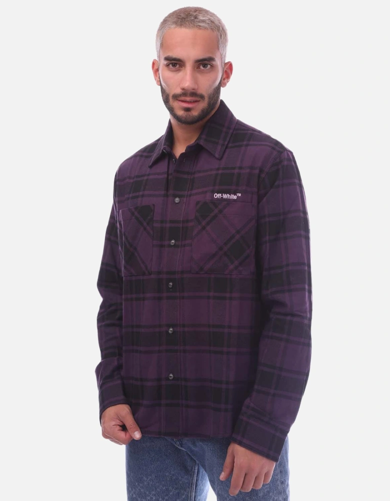 Outline Arrow Flannel Shirt