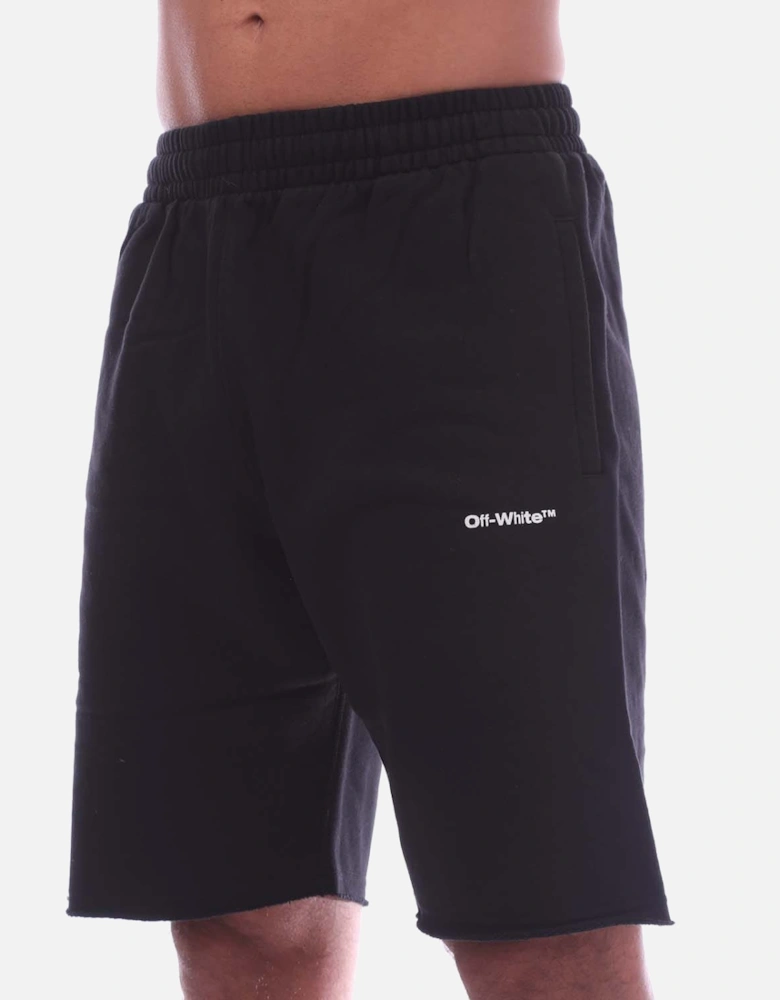 Wave Outline Diagonal Sweat Shorts