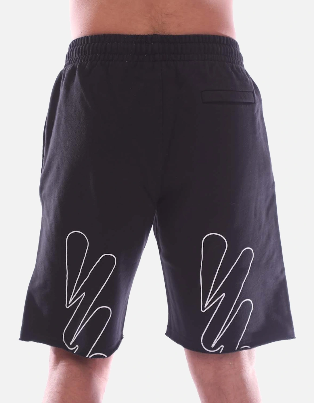 Wave Outline Diagonal Sweat Shorts