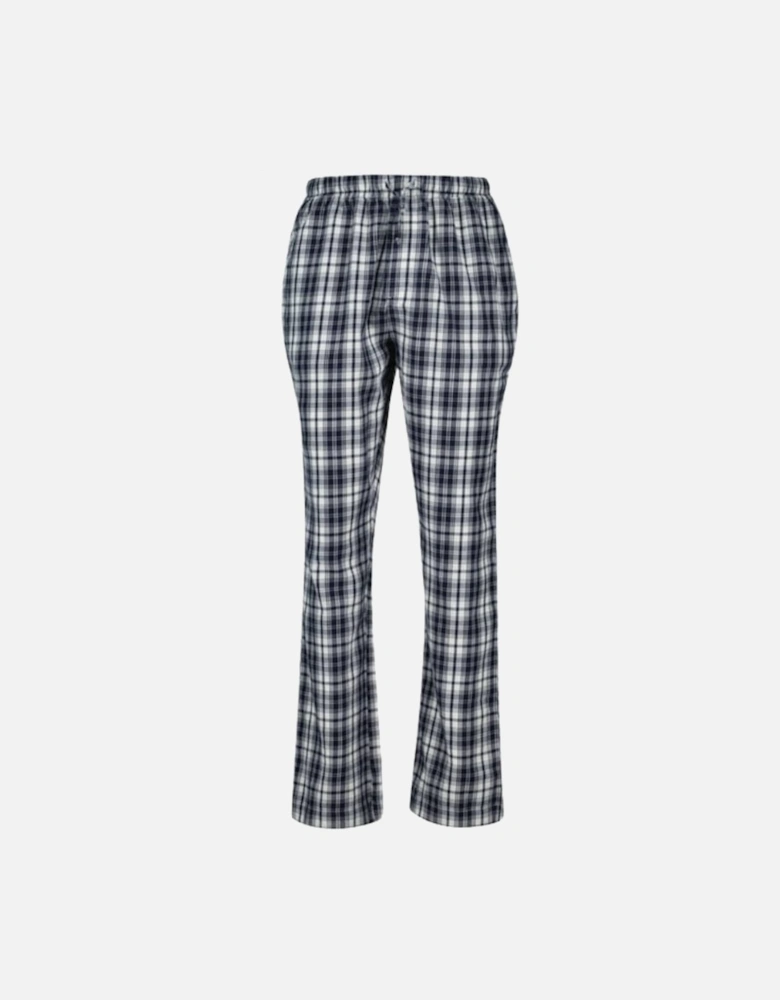 Plaid Check Flannel Pyjamas Gift Set, Evening Blue