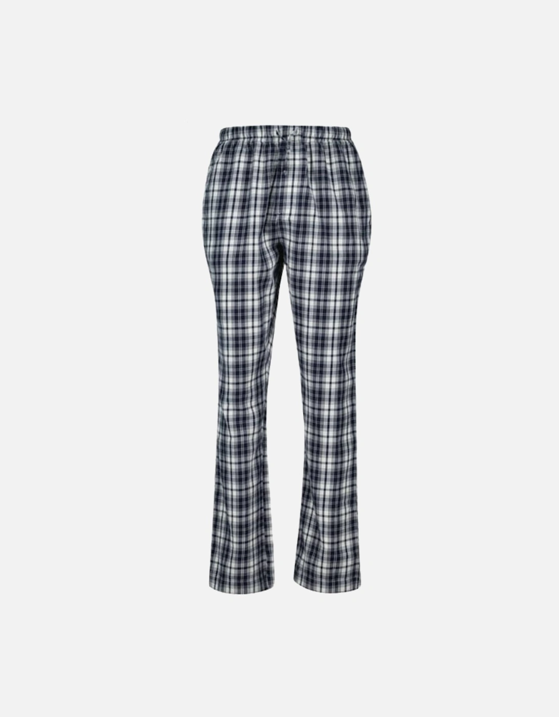 Plaid Check Flannel Pyjamas Gift Set, Evening Blue